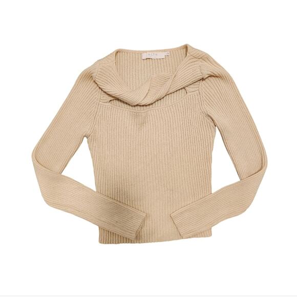 ASTR The label long sleeve cable textured knit sweater - Picture 2 of 4